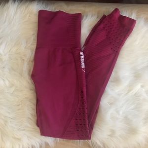 Gymshark Energy Seamless Leggings Beet Red